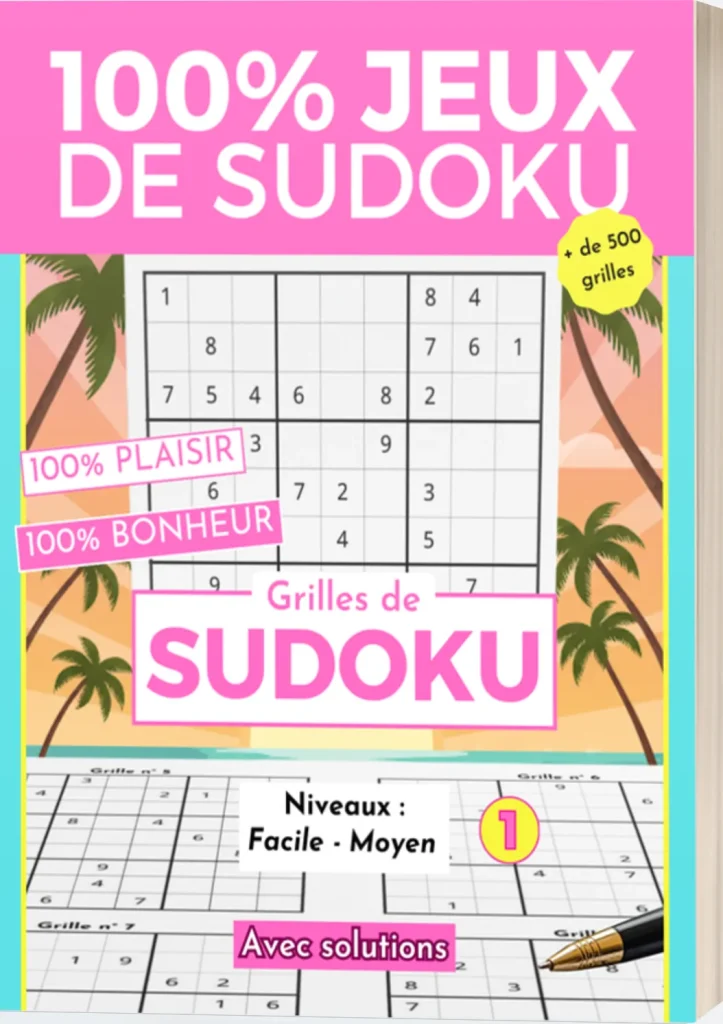 100 % Jeux de Sudoku – Facile et Moyen