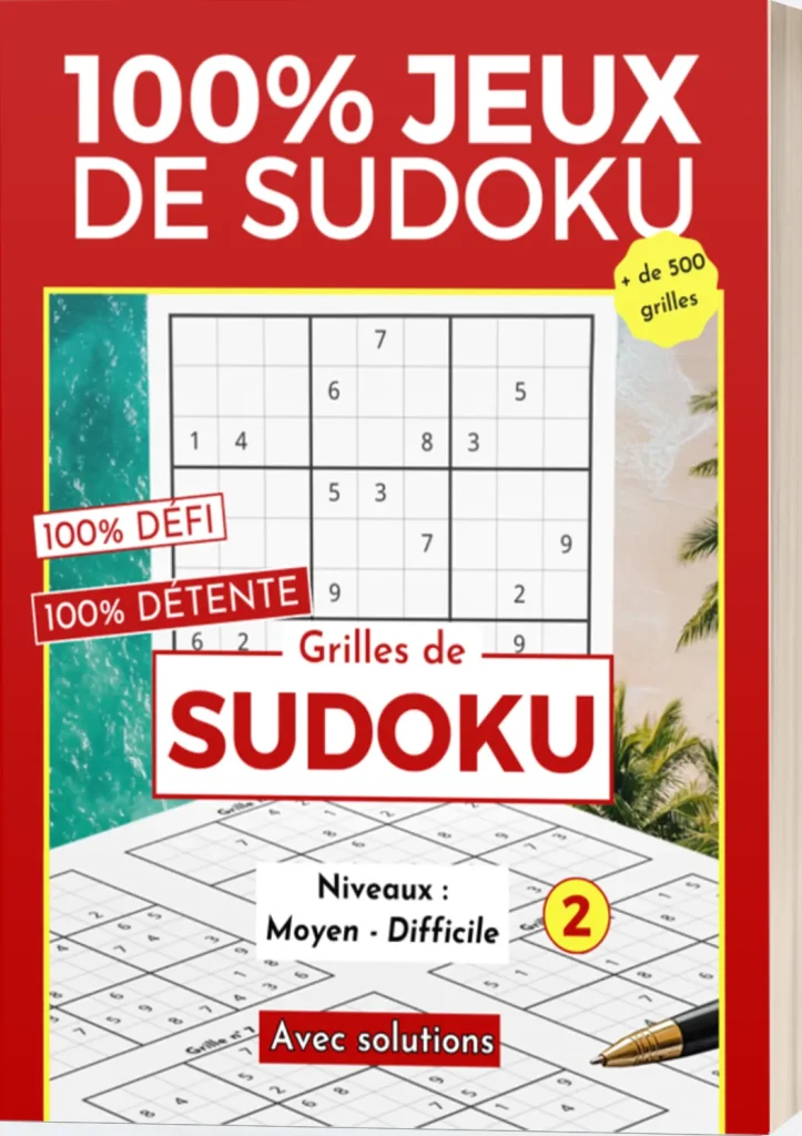 100 % Jeux de Sudoku – Moyen et Difficile